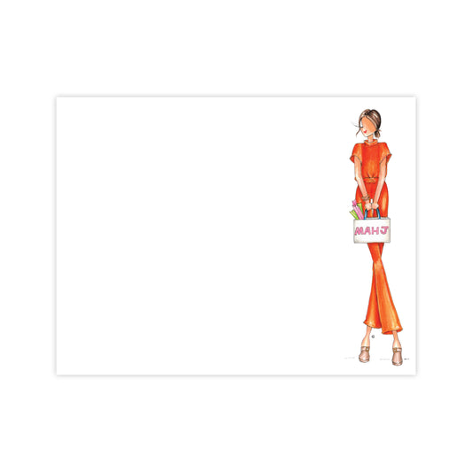 "Mary Mahj" notecards
