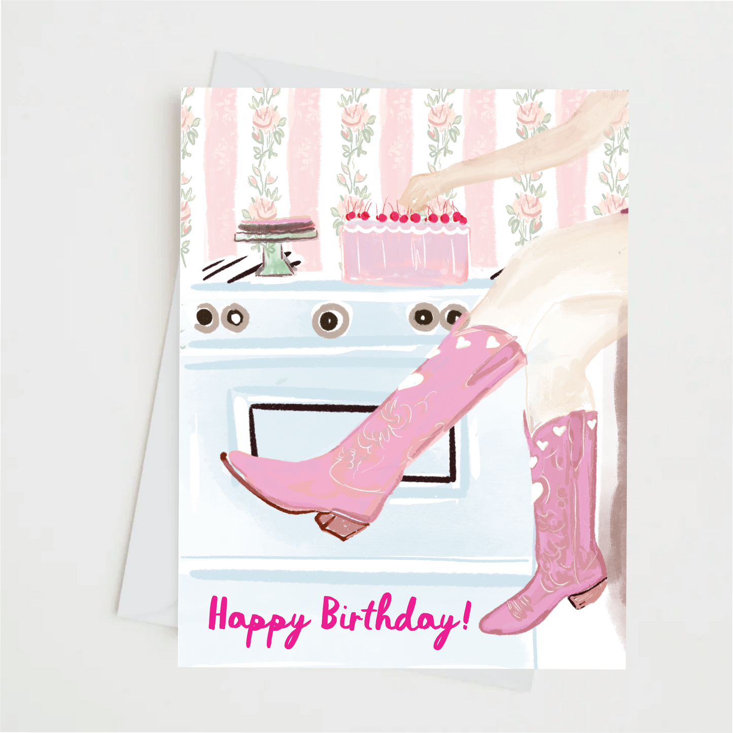 COWGIRL BIRTHDAY -Note Card 
