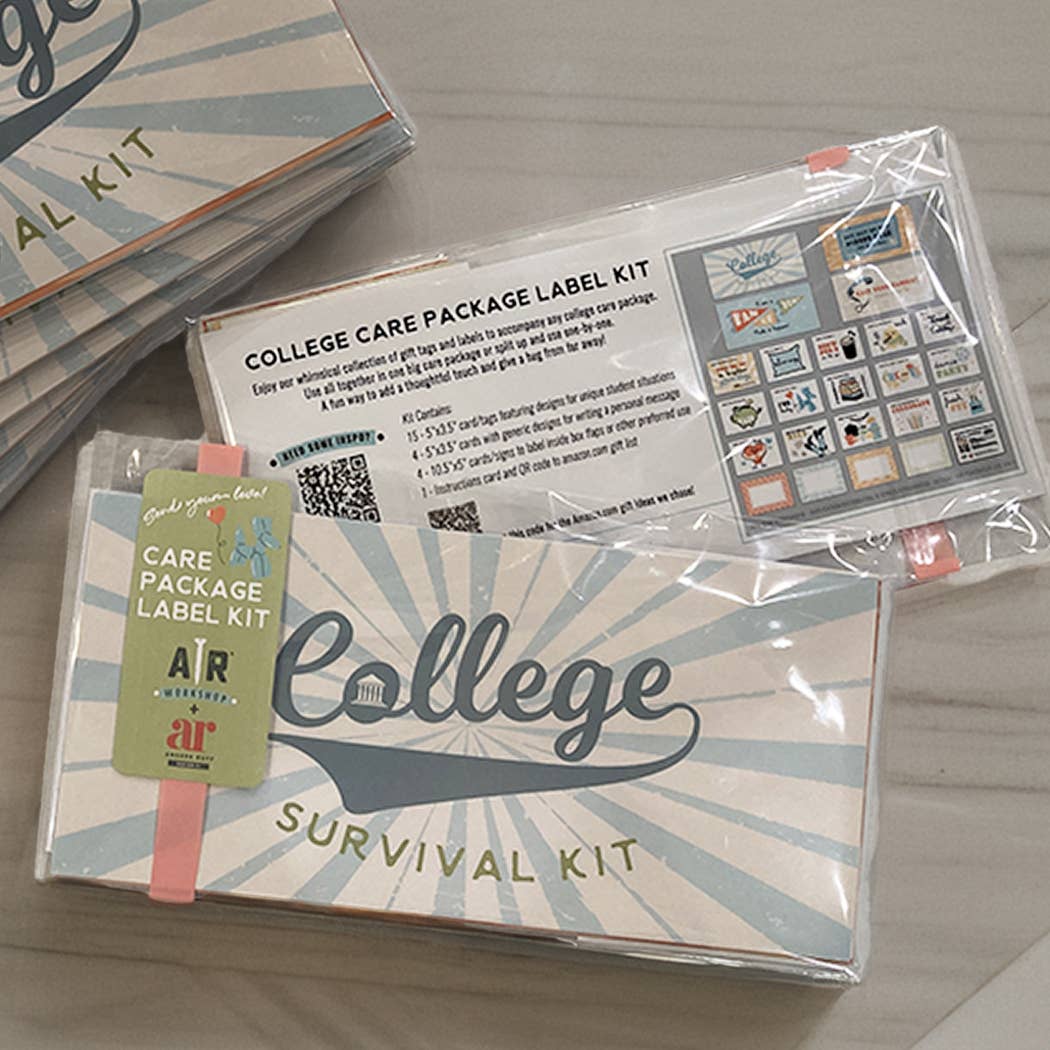 College Care Package Label Kit