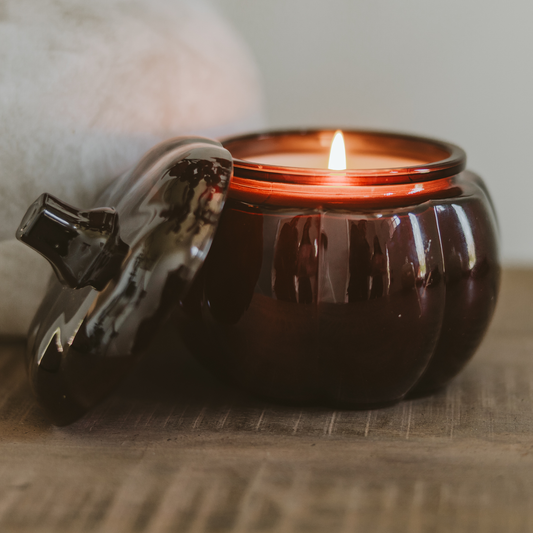 Sweet Water Decor - Hello Fall Soy Candle, 20 oz Pumpkin Jar - Fall Decor