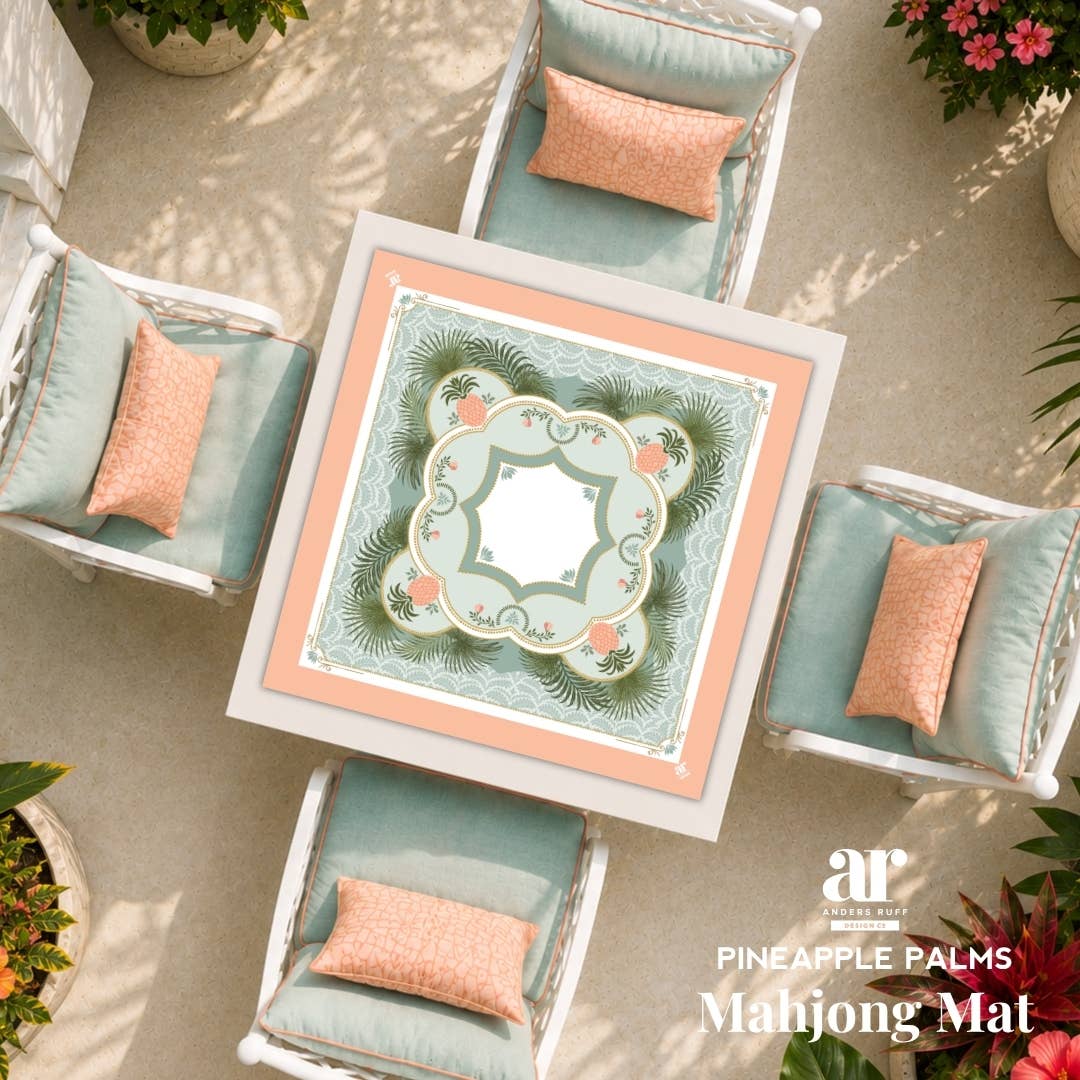 Anders Ruff PINEAPPLE PALM MAHJONG MAT