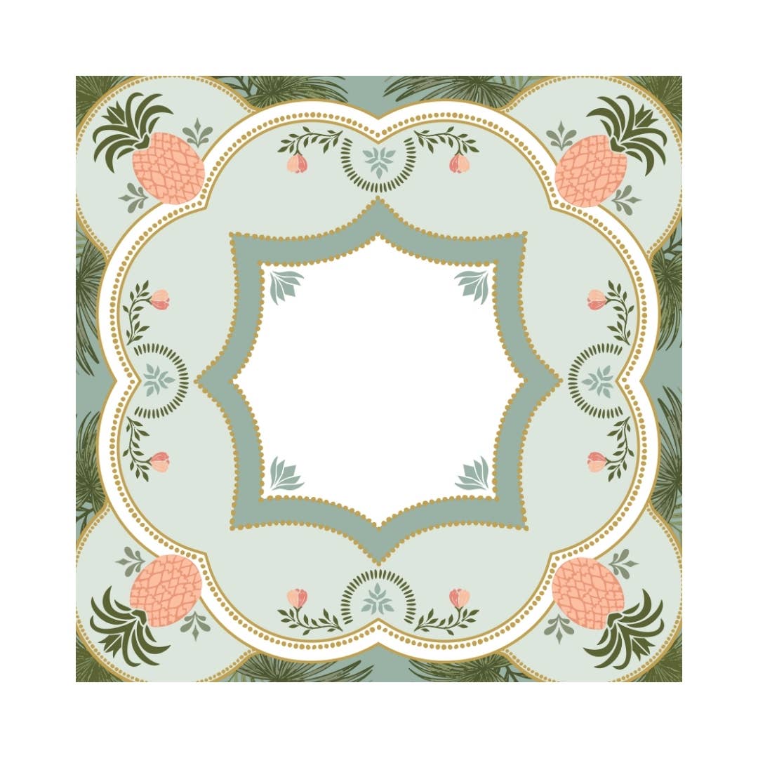 Anders Ruff PINEAPPLE PALM MAHJONG MAT