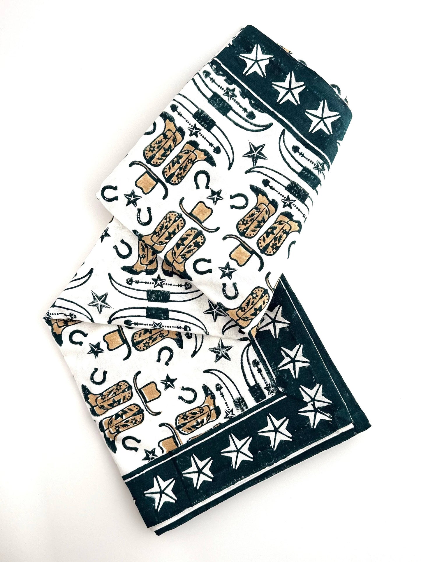 Table Throw (Ivory)- Cowgirl, Midnight & Chai