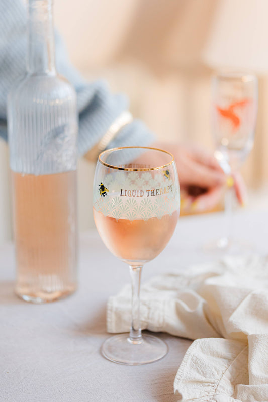 YVONNE ELLEN WINE GLASS BEE