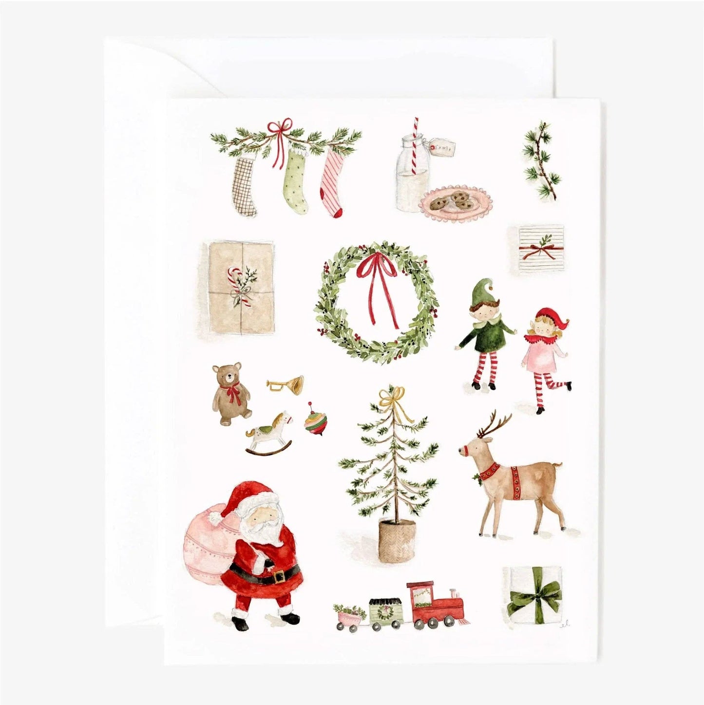 Santa's workshop notecard