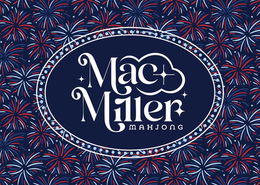 Mac & Miller Mahjong Tiles - Red White & Blue