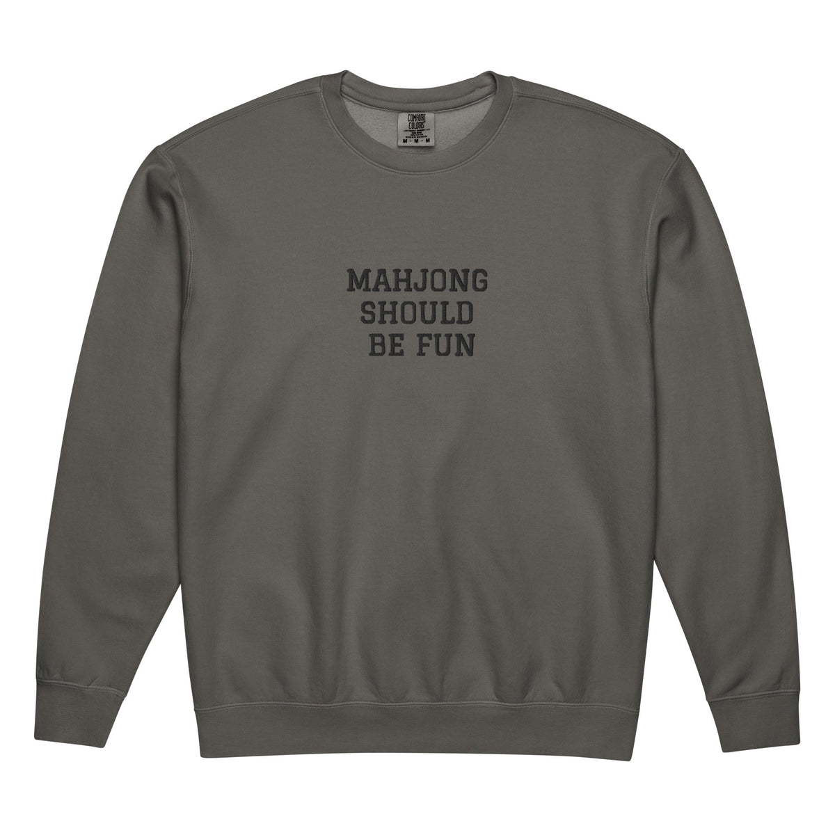 Unisex garment-dyed fleece crewneck sweatshirt