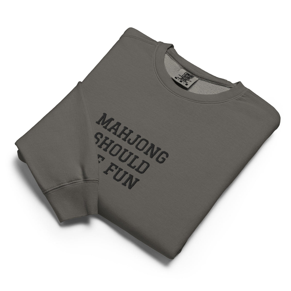 Unisex garment-dyed fleece crewneck sweatshirt