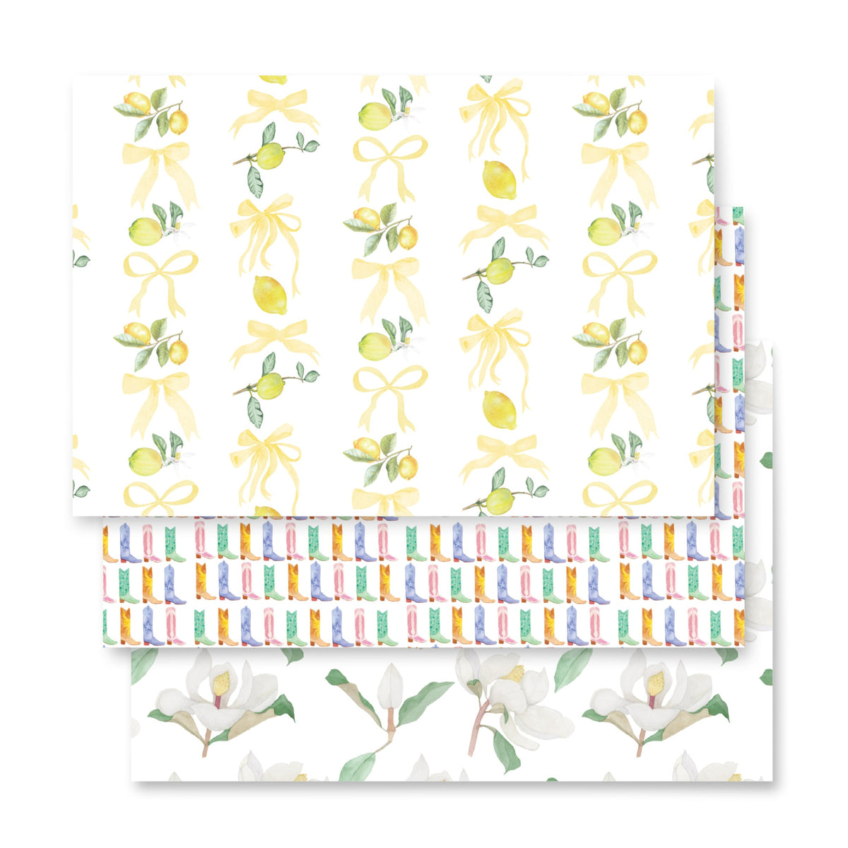 Watercolor Girly Girl Gift Wrap set
